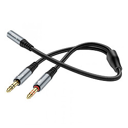 AUX кабель Нoco UPA21, 3.5 мм., Серый